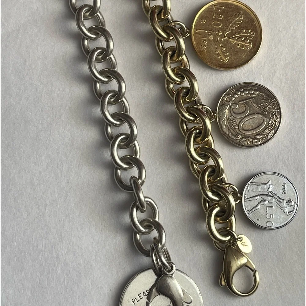 VERONESE Sterling silver bracelet with coins - Picture 7 of 7